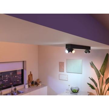 Philips - LED RGBW Faretto dimmerabile Hue CENTRIS 4xGU10/4,2W/230V + LED/11W 2000-6500K