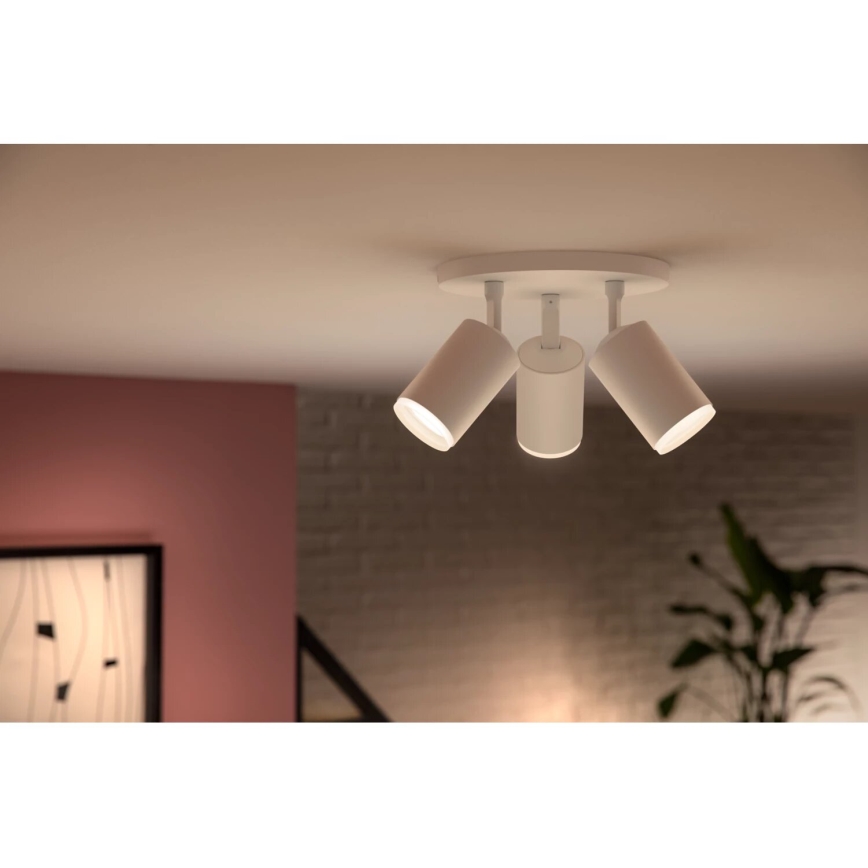 Philips - LED RGBW Faretto dimmerabile Hue FUGATO 3xGU10/4,2W/230V 2000-6500K bianco