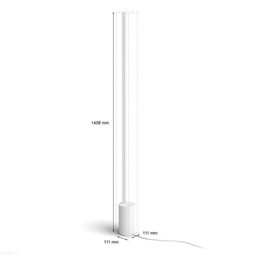 Philips - LED RGBW Lampada da terra con dimmer Hue SIGNE LED/29W/230V 2000-6500K bianco