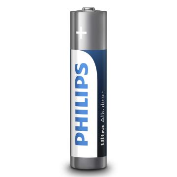 Philips LR03E4B/10 - 4 pz Batteria alcalina AAA ULTRA ALKALINE 1,5V 1250mAh