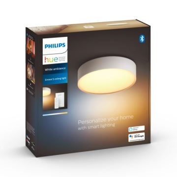 Philips - Plafoniera LED dimmerabile Hue LED/9,6W/230V 2200–6500K diametro 261 mm bianco + telecomando