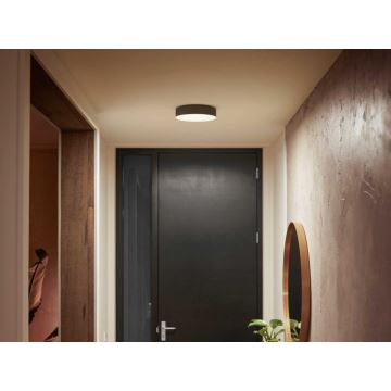 Philips - Plafoniera LED dimmerabile Hue LED/9,6W/230V 2200-6500K diametro 261 mm nero + telecomando