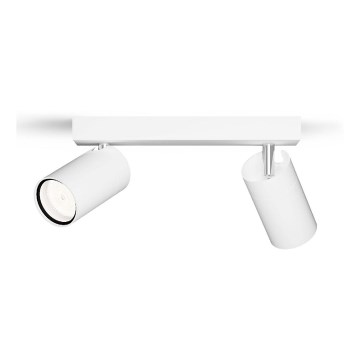 Philips - Luce Spot da bagno IDRIS 2xGU10/5W/230V IP44 bianco