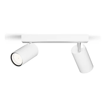 Philips - Luce Spot da bagno IDRIS 2xGU10/5W/230V IP44 bianco