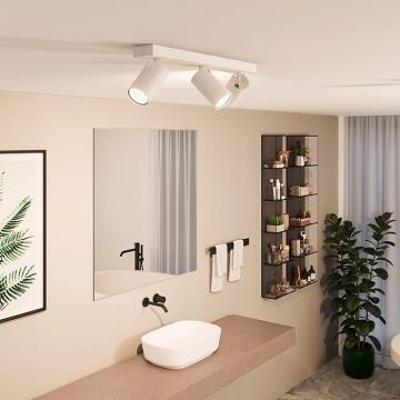 Philips - Luce Spot da bagno IDRIS 3xGU10/5W/230V IP44 bianco