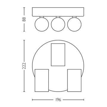 Philips - Luce Spot da bagno IDRIS 3xGU10/5W/230V IP44 bianco