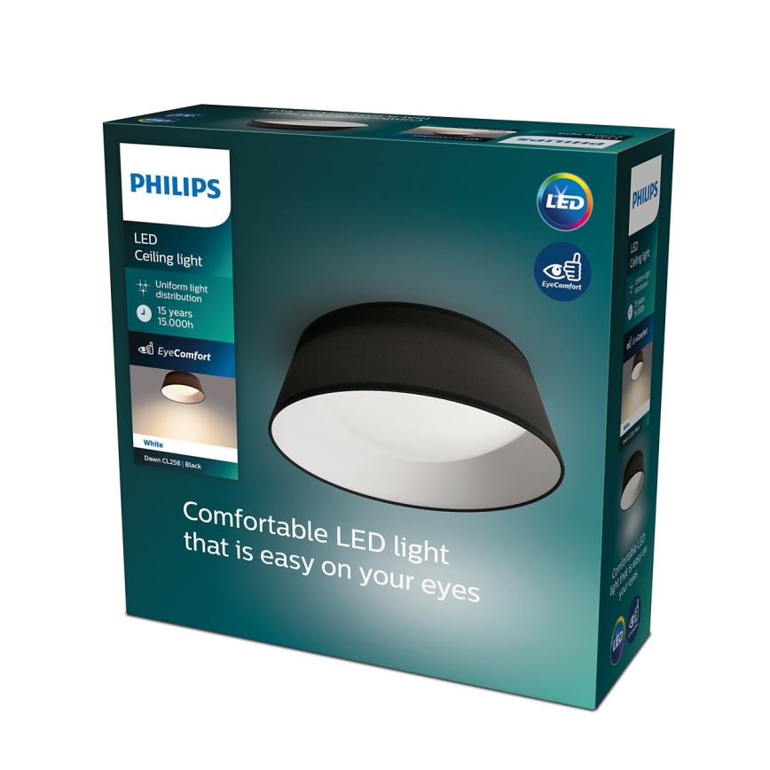 Philips - Plafoniera LED LED/14W/230V nera