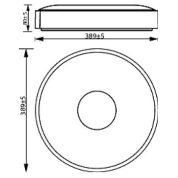 Philips - Plafoniera LED dimmerabile COINER SCENE SWITCH LED/24W/230V 4000K bianco