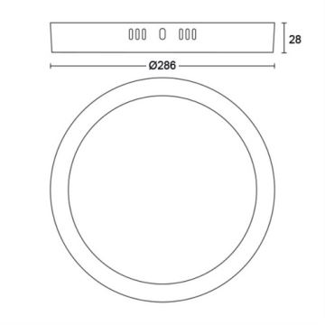 Philips -  Plafoniera LED LED/20W/230V 2700K bianca