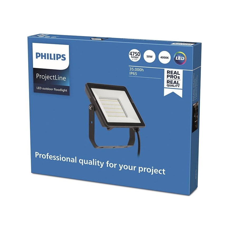 Philips - Proiettore LED da esterno PROJECTLINE LED/50W/230V IP65 4000K