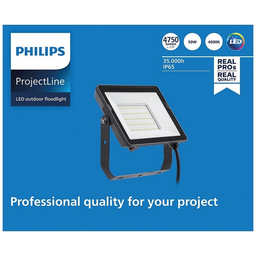 Philips - Proiettore LED da esterno PROJECTLINE LED/50W/230V IP65 4000K