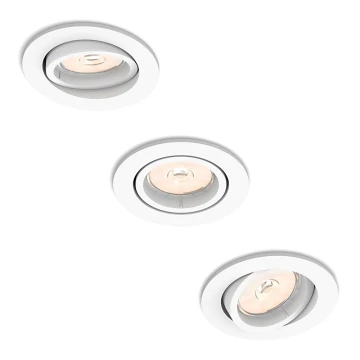 Philips - SET 3pz Lampada da incasso 1xGU10/5,5W/230V