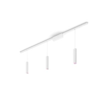 Philips - SET 3x Lampadario LED RGB dimmerabile su corda per sistema a binario Hue PERIFO LED RGB/15,6W/230V 2000-6500K