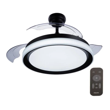 Philips - Ventilatore da soffitto LED LED/35W/230V 5500/4000/3000K nero + telecomando