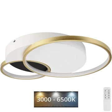Plafoniera dimmerabile BENITO LED/31W/230V 3000-6500K bianco/oro