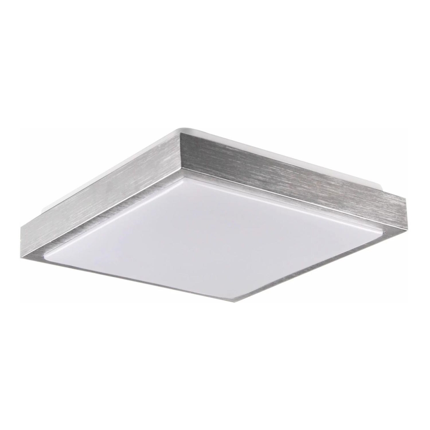 Plafoniera KAZIMIERZ 2xE27/20W/230V 29,5x29,5 cm argento