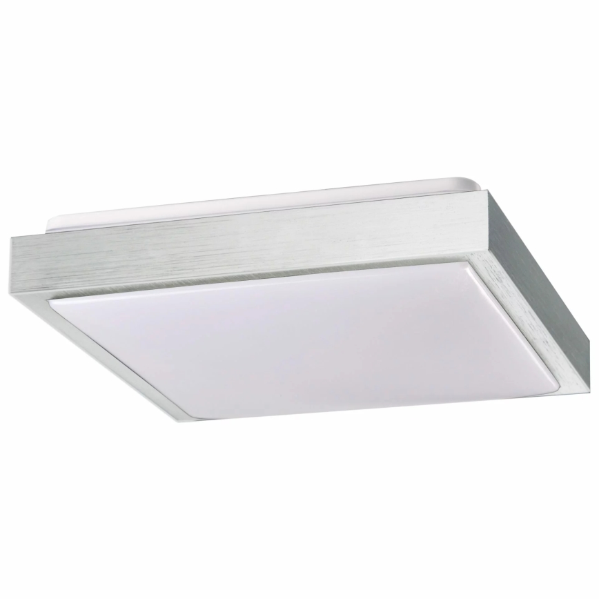 Plafoniera KAZIMIERZ 2xE27/20W/230V 29,5x29,5 cm argento