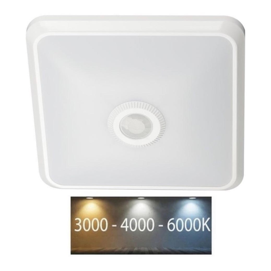 Plafoniera LED con sensore SAMSUNG CHIP LED/12W/230V 3000/4000/6000K bianco