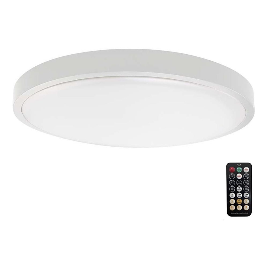 Plafoniera LED da bagno con sensore LED/18W/230V 4000K IP44 bianco + telecomando