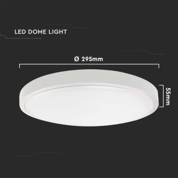 Plafoniera LED da bagno LED/24W/230V 3000K IP44 bianco