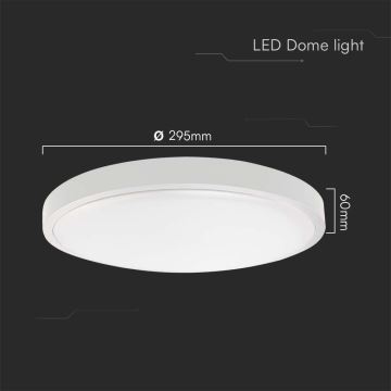 Plafoniera LED da bagno LED/24W/230V 4000K IP44 bianco