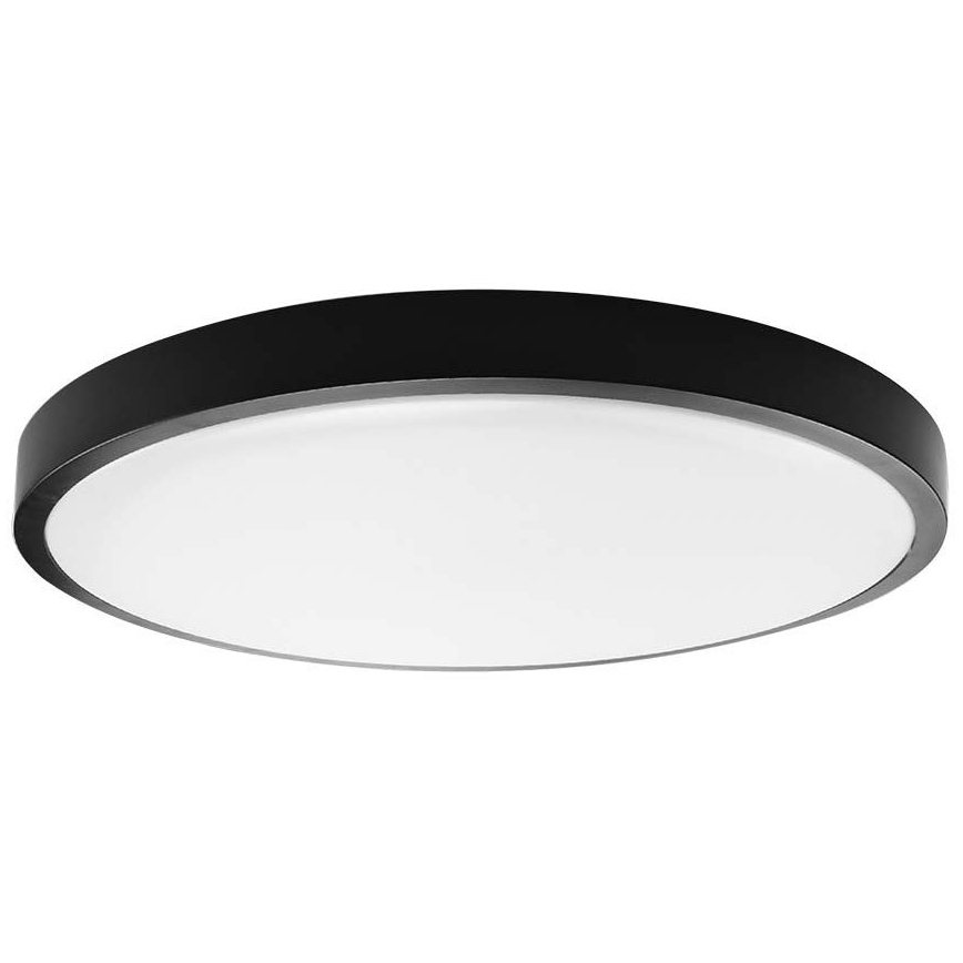 Plafoniera LED da bagno LED/24W/230V IP44 4000K diametro 29 cm nero