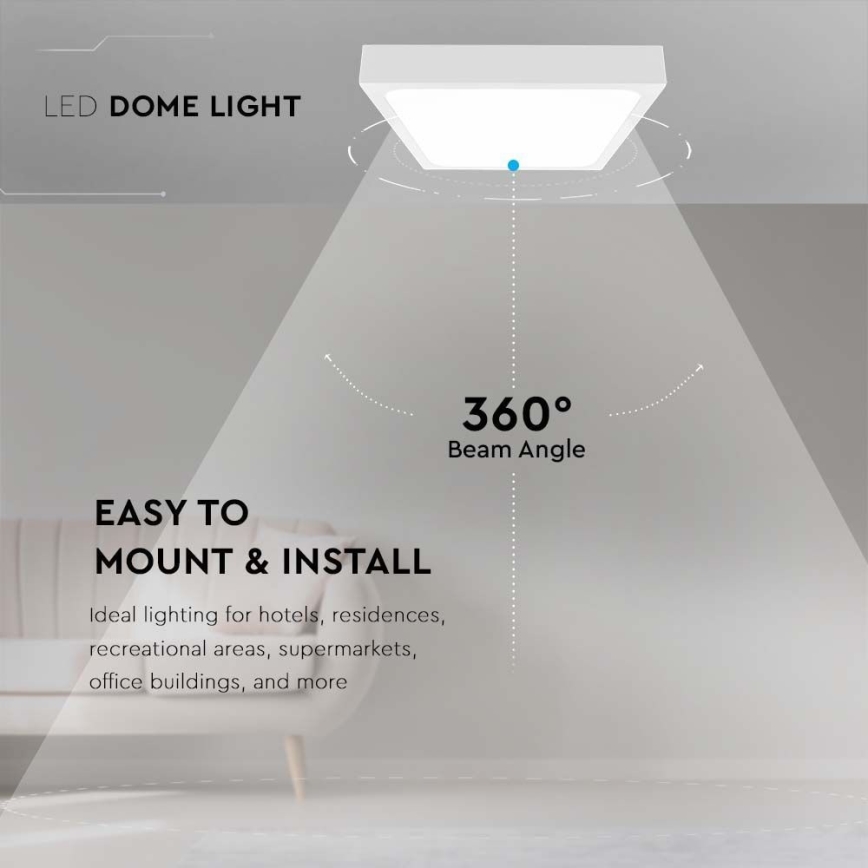Plafoniera LED da bagno LED/30W/230V 6500K IP44 bianco