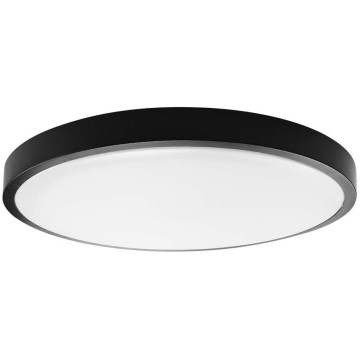 Plafoniera LED da bagno LED/36W/230V IP44 4000K diametro 35 cm nero