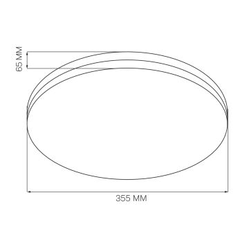 Plafoniera LED da bagno MOON LED/18W/230V cromo IP44