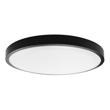 Plafoniera LED da bagno SAMSUNG CHIP LED/18W/230V IP44 3000K diametro 25 cm nero