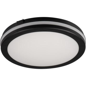 Plafoniera LED da esterno BENO ECO LED/12W/230V 3000/4000/6500K diametro 20 cm IP65 nero