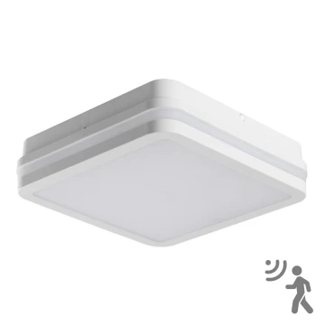 Plafoniera LED da esterno con sensore BENO LED/18W/230V 4000K bianca IP54