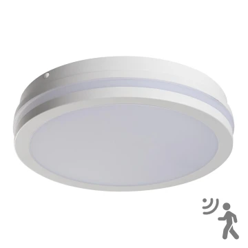 Plafoniera LED da esterno con sensore BENO LED/24W/230V 4000K bianca IP54