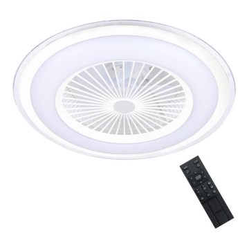 Plafoniera LED dimmerabile con ventilatore ZONDA LED/48W/230V 3000-6000K bianco + telecomando