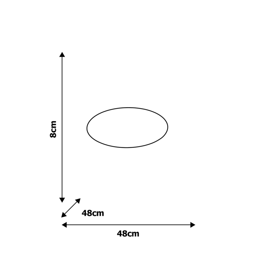 Plafoniera LED dimmerabile FILO LED/30W/230V + telecomando