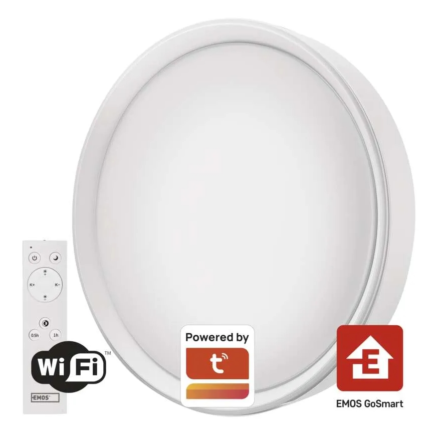 Plafoniera LED dimmerabile GoSmart LED/30W/230V diametro 40 cm 2700-6500K Wi-Fi Tuya + telecomando