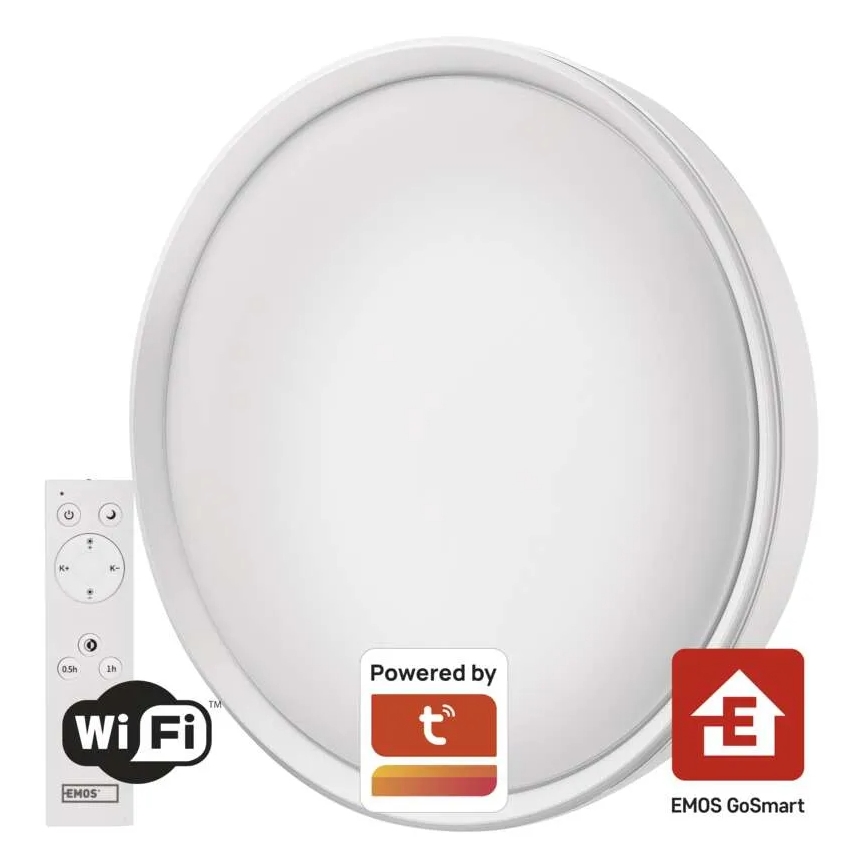 Plafoniera LED dimmerabile GoSmart LED/45W/230V diametro 50 cm 2700-6500K Wi-Fi Tuya + telecomando