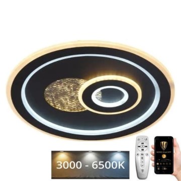 Plafoniera LED dimmerabile LED/95W/230V 3000-6500K nero + telecomando