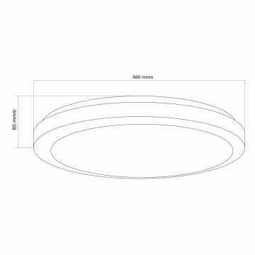 Plafoniera LED dimmerabile da bagno MARIAN LED/72W/230V 3000-6000K IP44 + telecomando