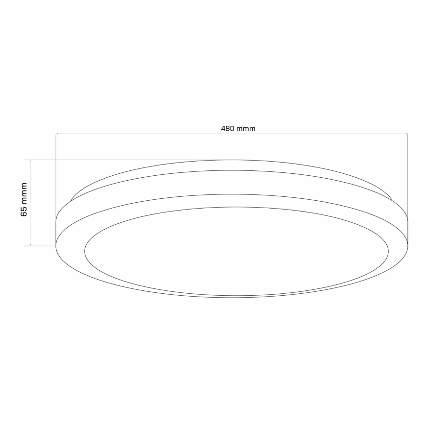 Plafoniera LED dimmerabile da bagno MARIAN LED/72W/230V 3000-6000K IP44 + telecomando