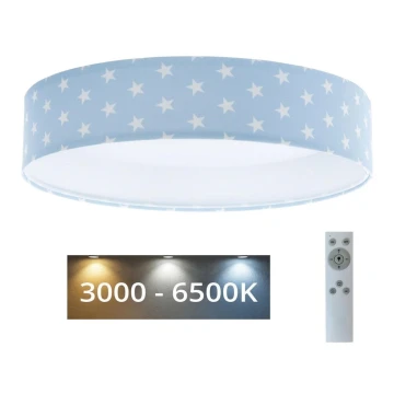 Plafoniera LED dimmerabile SMART GALAXY KIDS LED/24W/230V 3000-6500K stelle blu/bianco + telecomando