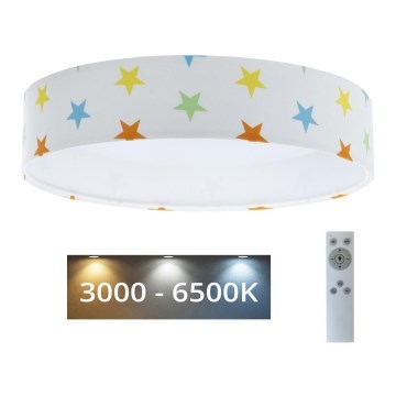 Plafoniera LED dimmerabile SMART GALAXY KIDS LED/24W/230V 3000-6500K stelle colorate + telecomando