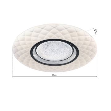 Plafoniera LED dimmerabile TOKYO LED/48W/230V + Telecomando