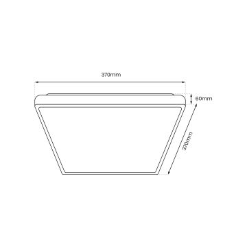 Plafoniera LED FABIO LED/23W/230V nero