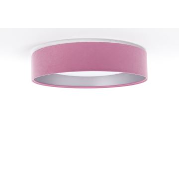 Plafoniera LED GALAXY LED/24W/230V rosa/argento