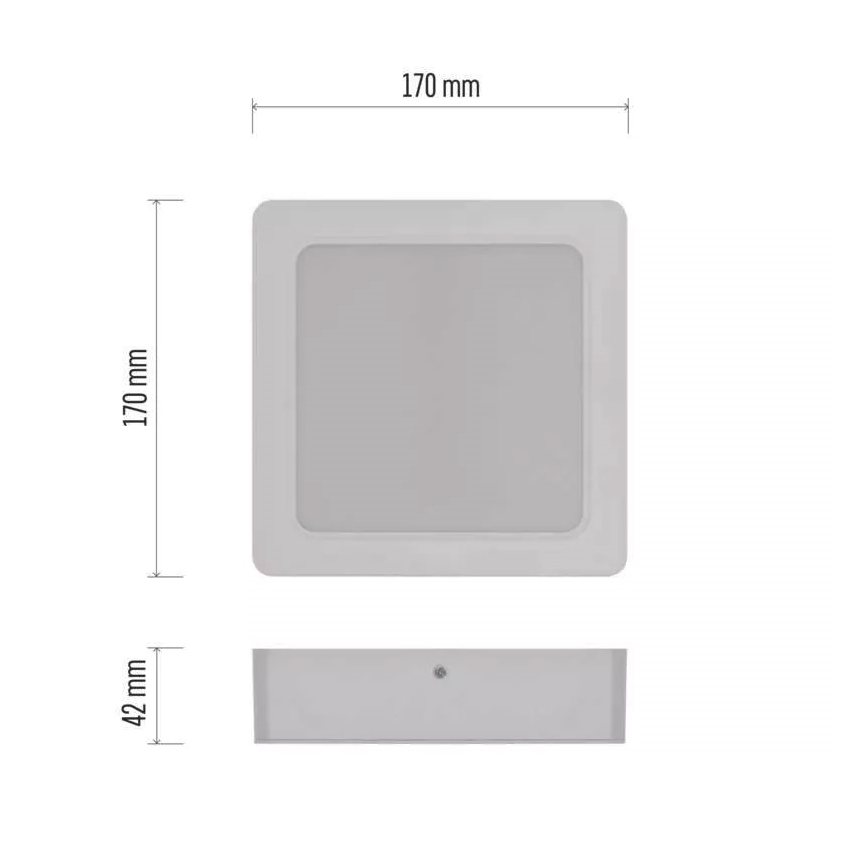 Plafoniera LED LED/18W/230V 17x17 cm bianco
