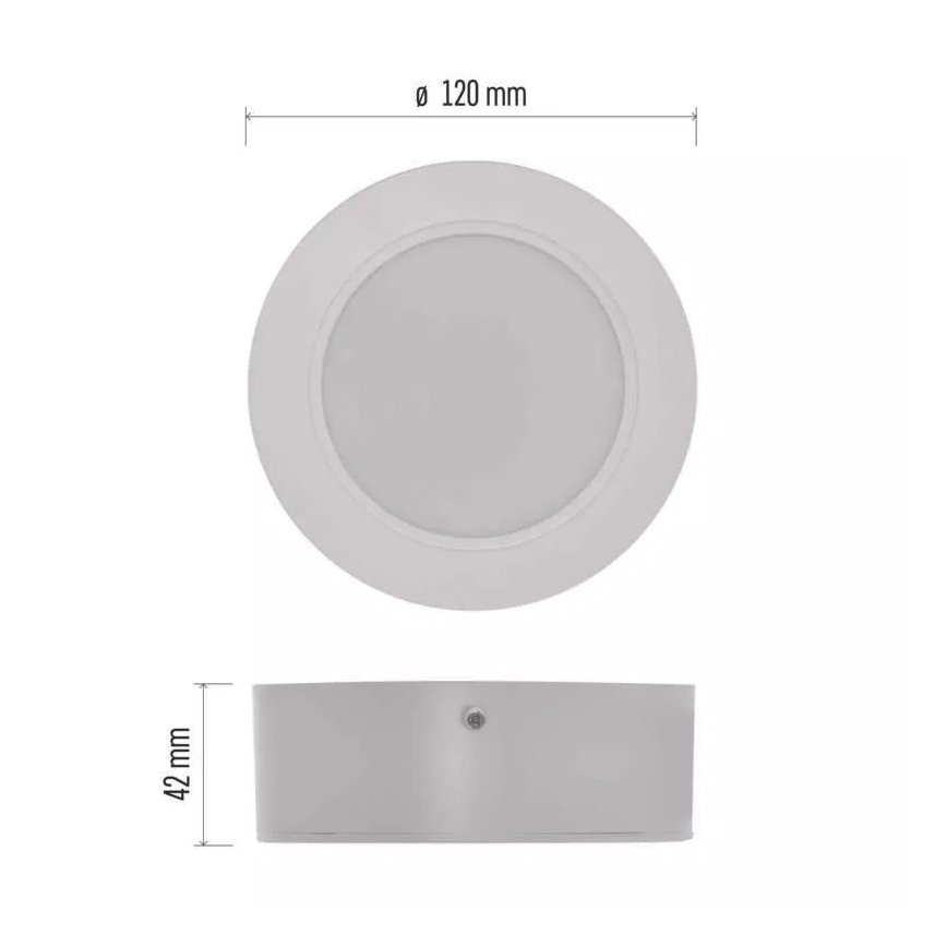 Plafoniera LED LED/9W/230V diametro 12 cm bianco
