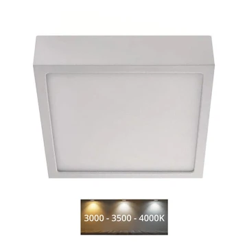 Plafoniera LED NEXXO LED/12,5W/230V 3000/3500/4000K 17x17 cm bianca