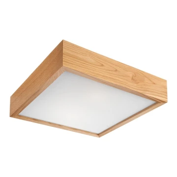 Plafoniera OAK SQUARE 1xE27/60W/230V quercia 27,5 cm