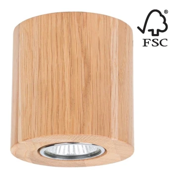 Plafoniera WOODDREAM 1xGU10/6W/230V - certificato FSC